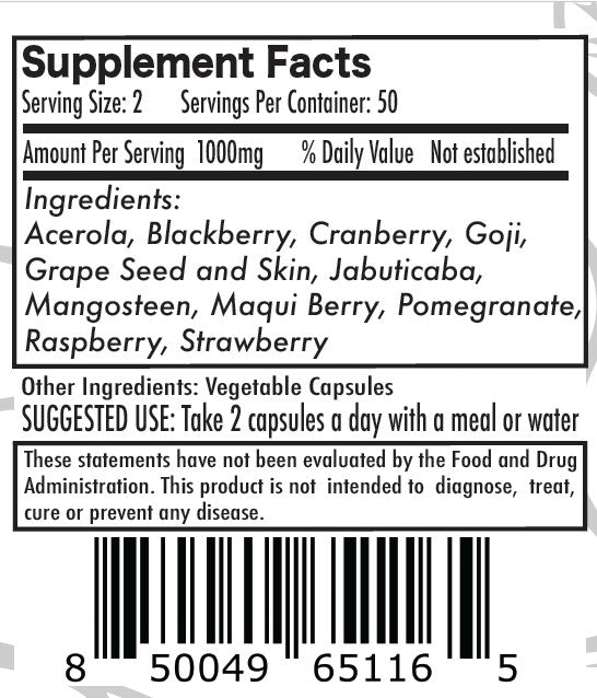 Cellular Guard Capsules: An Antioxidant-Rich Blend for Optimal Cellular Health