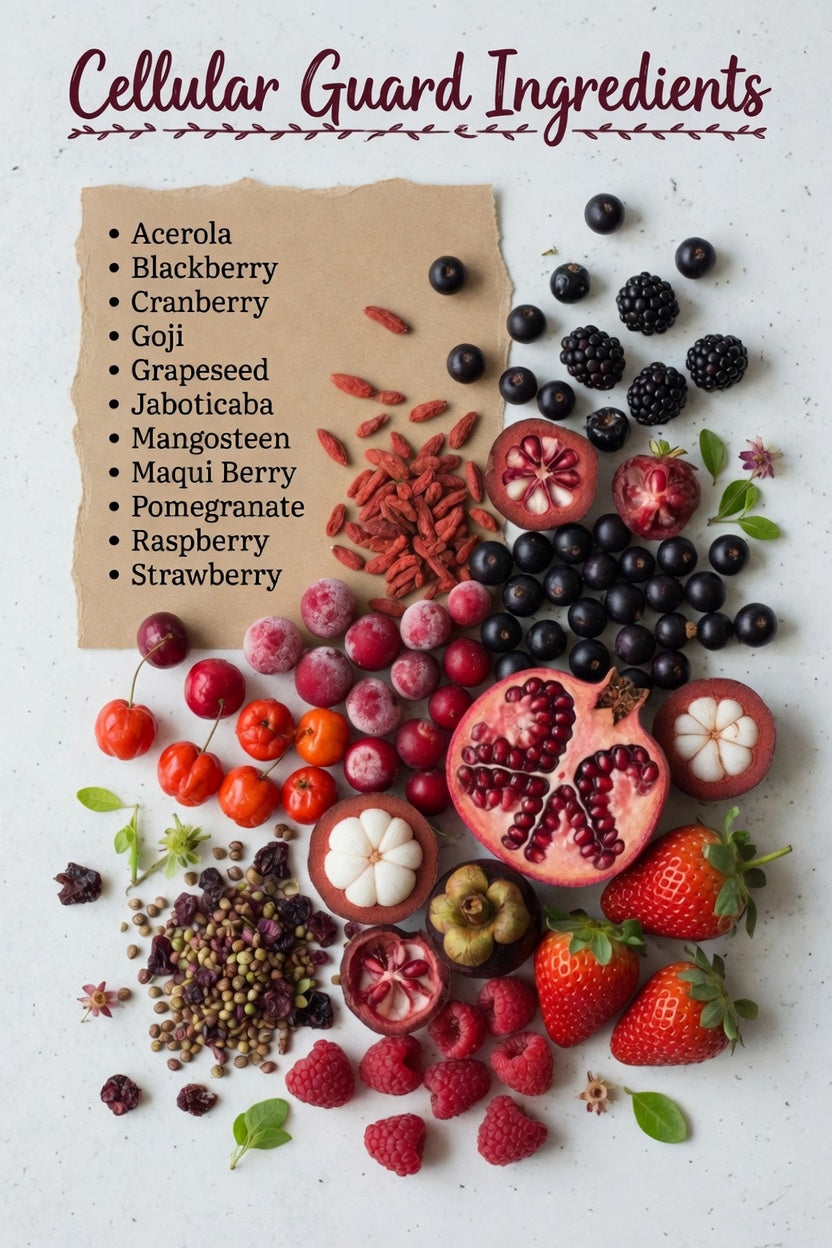Cellular Guard Capsules: An Antioxidant-Rich Blend for Optimal Cellular Health